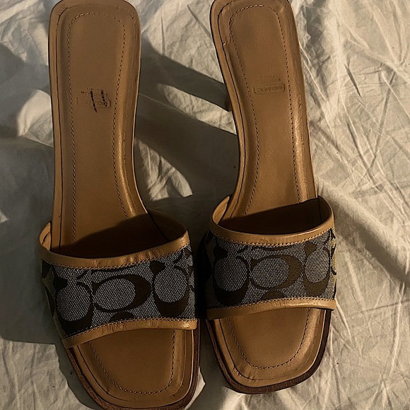 Coach brown sandals size 11 - Picture 1 of 4